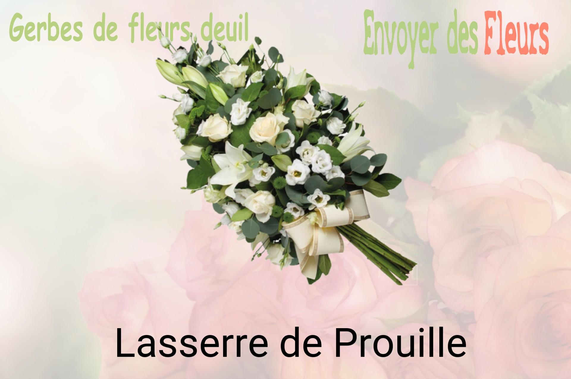 Gerbe de fleurs de deuil livrée à Lasserre-de-Prouille